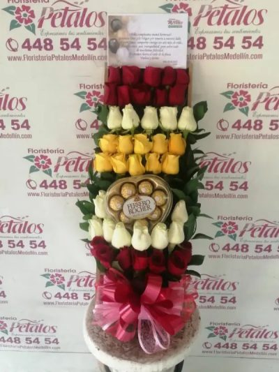 apasionado arreglo floral